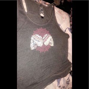 Gray Skull Tank Top